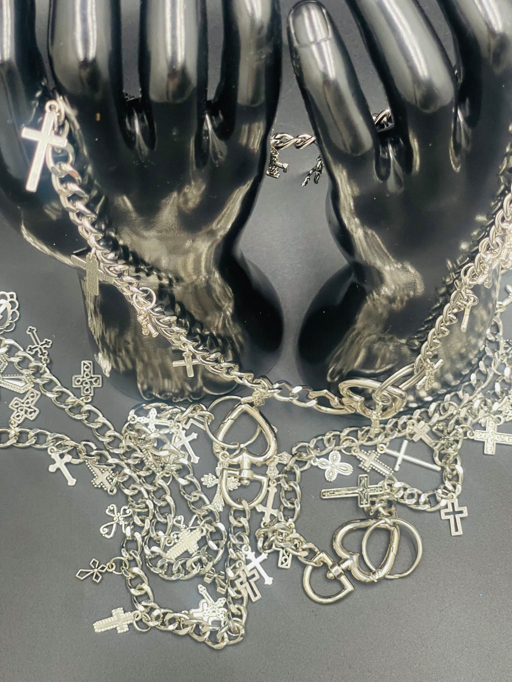 Infinity Chain - Cross Charms